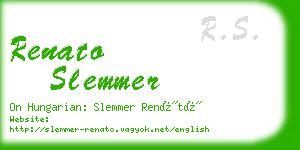 renato slemmer business card